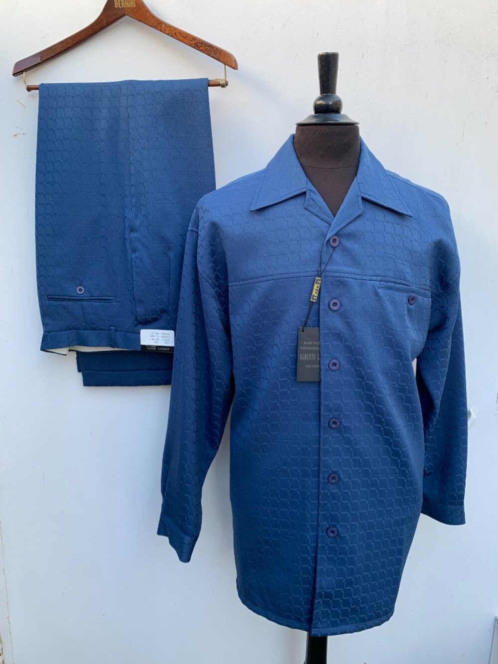 ALBERTO CELLINI 100% Polyester Two-Piece Casual Set Pant and Shirt